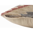 thumbnail image 4 of Laddha Home Designs Hand-Stitched Southwestern Cotton Throw Pillow Cover - 18" - Pink and Gray, 4 of 8