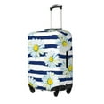 thumbnail image 2 of Disketp Daisy Striped Nautical Elastic Travel Luggage Cover Travel Suitcase Protective Cover For Trunk Case Apply To 18''-32'' Suitcase Cover-Small, 2 of 9