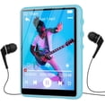thumbnail image 1 of 64GB MP3 Player with Bluetooth 5.3, 2.4" Full Touch Screen Portable Music Player, Lossless Sound Digital Audio Player Built-in HD Speaker, FM Radio, Player Case Earphones Included, 1 of 5