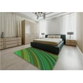 thumbnail image 4 of Ahgly Company Indoor Square Patterned Dark Forest Green Area Rugs, 3' Square, 4 of 6