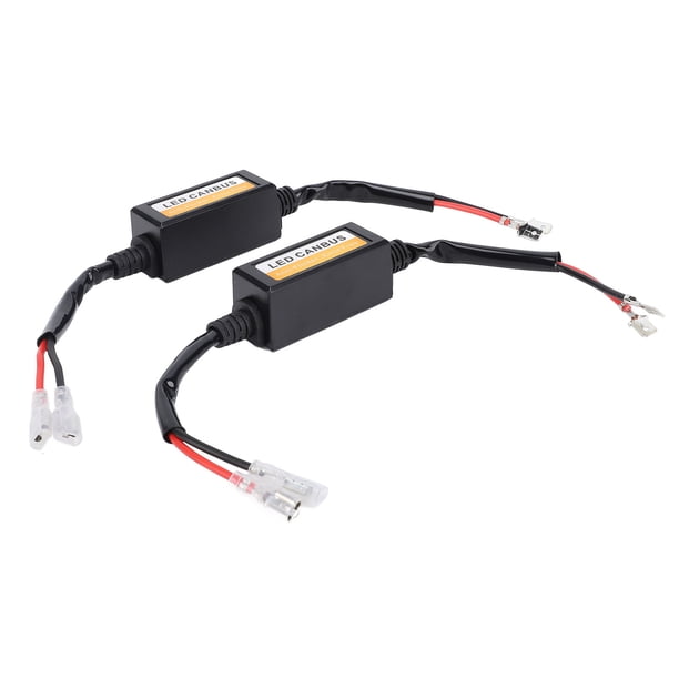 Condensador 2 Uds Decodificador De Faros LED 35W Arnés Antiparpadeo Resistente Al Agua Error De Advertencia Decodificador Canbus Para Vehículo Con Conector H1 H3 Faro