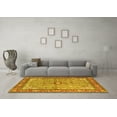 thumbnail image 3 of Ahgly Company Machine Washable Indoor Rectangle Persian Yellow Traditional Area Rugs, 8' x 10', 3 of 4