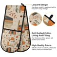 thumbnail image 2 of Yayeee Double Oven Mitt Kitchen Heat Resistant Baking 35" x7" Quilted Glove, Fall Book Shelf, 2 of 6