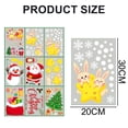 thumbnail image 2 of Dos juegos de pegatinas navideñas de Papá Noel para ventana, ventana, sala de estar, estáticas, ancho 20 cm x alto 29 cm x 9 piezas, 2 of 5