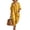 51#Yellow, variant on Women Long Sleeve Wide Leg Jumpsuit Beach Palazzo Pants One Piece Jumpsuit Blue 2XL