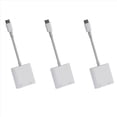 thumbnail image 1 of 3X Type C OTG Ethernet Adapter USB C to RJ45 Ethernet LAN Wired Network Converter 100Mbs for Type C Mobile Phone Tablet,3 x Type C OTG Ethernet Network Adapter,White, 1 of 8