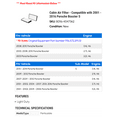 thumbnail image 2 of Cabin Air Filter - Compatible with 2001 - 2016 Porsche Boxster S 2002 2003 2004 2005 2006 2007 2008 2009 2010 2011 2012 2013 2014 2015, 2 of 2