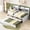 White Washed, variant on White wash twin bed, storage drawers - Enhance your room's storage capacity