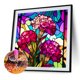 thumbnail image 5 of Pintura de diamante 5D DIY Taladro redondo completo Vidrieras Celosia Cristata Home Art, 5 of 9