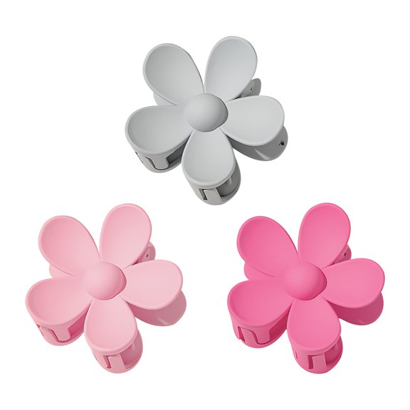 Kiplyki 3Big Flower Bright Color Girl Hair Catching Hairpin Accessories