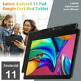 thumbnail image 4 of APPIE M11 Android Tablet, 10.1 Inch IPS HD Android 11 Tablet, 2GB RAM 32GB ROM Storage, 2MP+8MP Dual Camera, 1.6GHZ Quad Core Processor, Metal Body(Black), 4 of 7