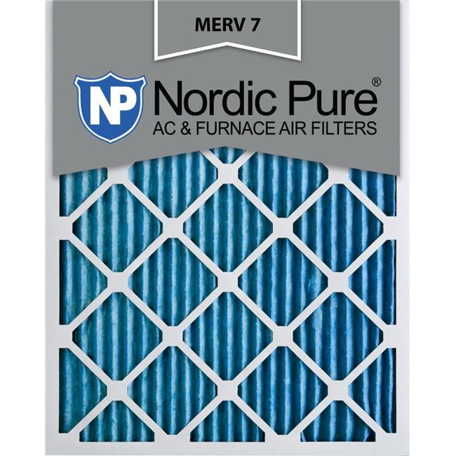 Nordic Pure 16x21x1 Exact MERV 10 Pleated AC Furnace Air Filters 2 Pack