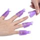 thumbnail image 3 of 10 piezas de plástico acrílico Nail Art Soak Off Cap Clip UV Gel removedor de esmalte herramienta de envoltura Ormromra HMHZ106-2, 3 of 4