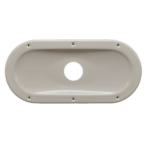 Rinker Boat Radar Mounting Plate 221424 | White 15 Inch Plastic