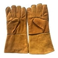 thumbnail image 4 of Welding Gloves Heat/Fire Resistant Gloves Durable Leather Gloves for BBQ,Oven Furnace, Fireplace Stove and More, 4 of 7