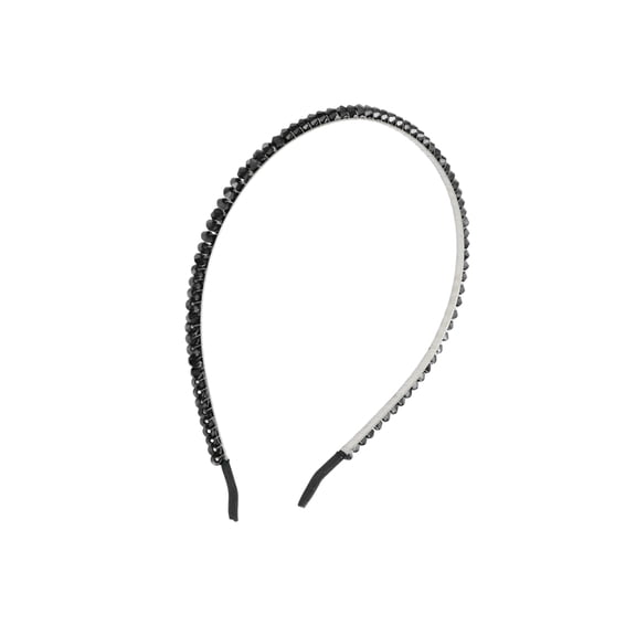 Vocoste Rhinestone Headband Faux Crystal Hair Hoop Hairband for Women Black