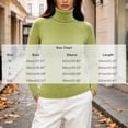 thumbnail image 3 of Cmfcve Womens Turtleneck Sweater Long Sleeve Slim Fit Casual Pullover Knit Shirs Fall Winter Basic Layering Top, 3 of 7