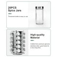 thumbnail image 2 of Labymos 20PCS Jar Spice Rack 360°Rotating Spice Rack Organizer Stainless Steel Large Standing Cabinet Seasoning, 2 of 8