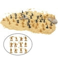 thumbnail image 4 of JWQFBC 2Pcs Plastic Medieval Knight Soldier Toys Action Figure Army Infantry Swordman Gold, 4 of 9