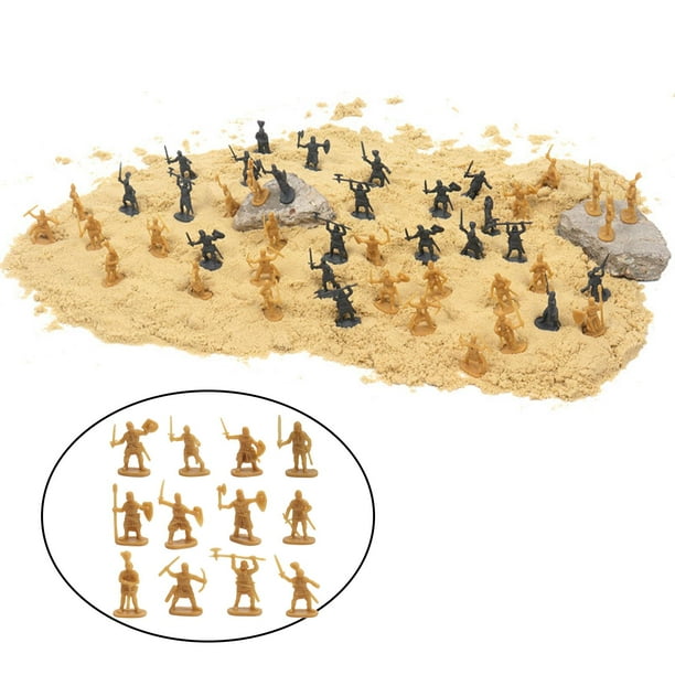 200/Set Figuras de Antiguo de Plástico Macarena Figuras de caballos Oro 2-3 cm