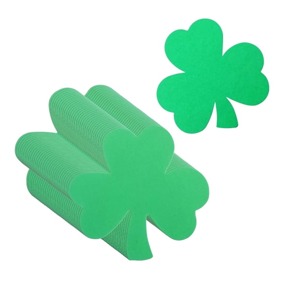 Zorvai 72 Sheet Shamrock Die Cuts Festival Paper Decorations For Classroom Bulletin Boards And Patrick's Day Parties
