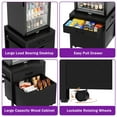 thumbnail image 6 of Aheaplus Heavy Duty Rolling Mini Fridge Stand with Drawer Storage & Sockets - Compatible with Mini Fridge & Microwave - for Dorm, Apartment, Office - Black, 6 of 8