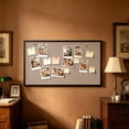 thumbnail image 4 of EGNMCR Home Decor, Room Decor, Wall Decor Rectangular Fabric Photo Board Polyester Fiber Note Board With Border For Wall Decor Photo Display Organizer For Office Home Polyester fiber photo board, 4 of 5