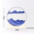 thumbnail image 3 of Latrodar 3D Moving Sand Art, 7.87in 360° Rotating Hourglass Decoration, Creative Budget-Friendly Lamp Decoration(3ML) Blue Home Tools, 3 of 5