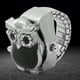 thumbnail image 5 of Reloj con anillo para dedo, cubierta abatible, patrón de búho vintage, reloj de cuarzo para dedo Unixes (negro), 5 of 5