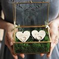 thumbnail image 3 of Engagement Ring Box Wedding Proposal Ring Box Gold Retro Crown Glass Jewelry Box, 3 of 11