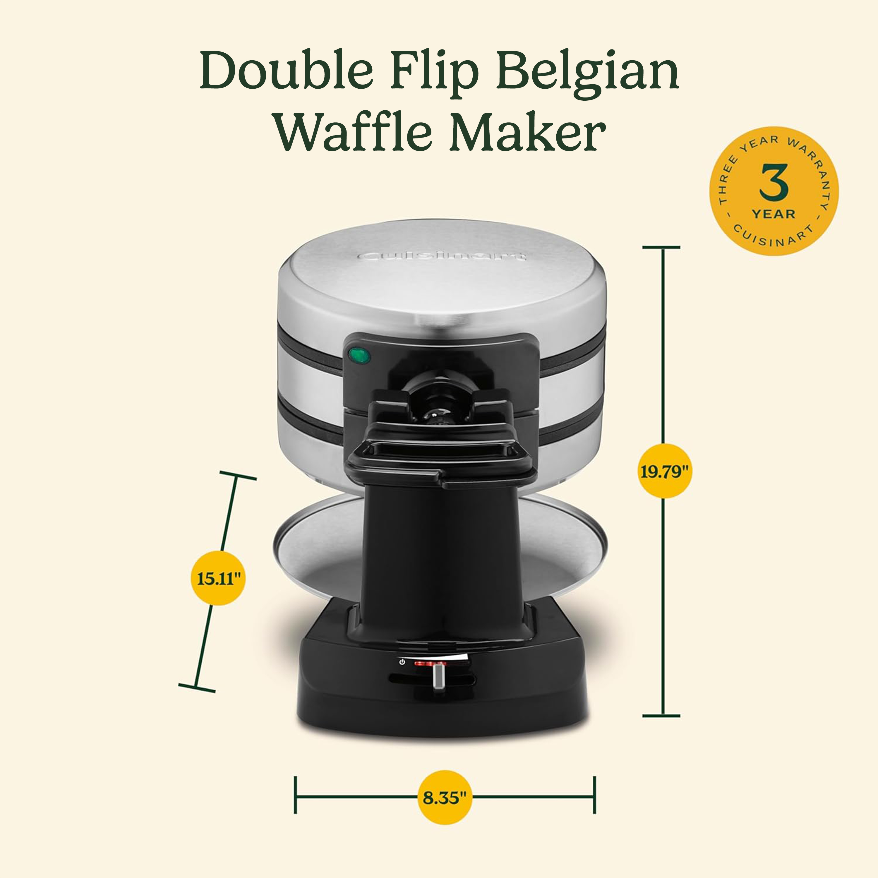 Cuisinart Double Flip Belgian Waffle Maker photo 8