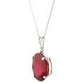 thumbnail image 2 of Galaxy Gold 14K White Gold 8.0 Carat Ruby Pendant Necklace - July Birthstone - Passion & Protection - 16" to 24" - Fine Jewelry for Women, 2 of 5