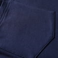 thumbnail image 3 of BUWTTED Mens Athletic Shorts with Zipper Pockets 9 Inch Cotton Blue Sweat Shorts with Drawstring Elastic Waist Running Gym Workout Shorts, 3 of 8