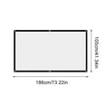 thumbnail image 2 of ZZkhGO Projector Screen, Portable Foldable HD Screen, 16:9 Home Theater Screen for Indoor Outdoor Movie, 2 of 2