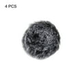 thumbnail image 3 of Uxcell 4 Pack Furry Microphone Windscreen Mic Cover Windshield for Musical Instruments Voice-overs Black, 3 of 7