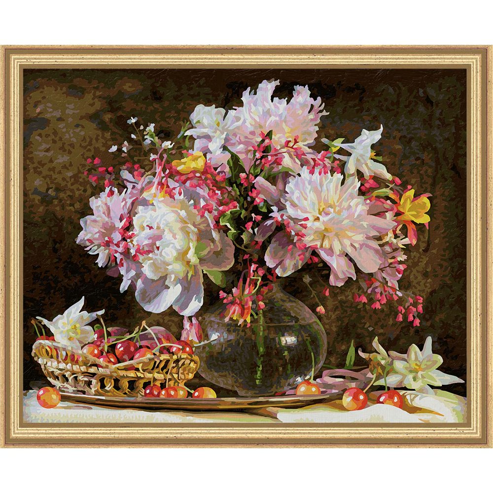 Schipper Flowers & Cherries PaintbyNumber Kit