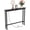 Black, variant on BoldGear 39" Narrow Console Table with Charging Station & 4.9 Ft Extension Cord & Adjustable Feet, behind Couch Table for Living Room, Hallway,Rustic Brown