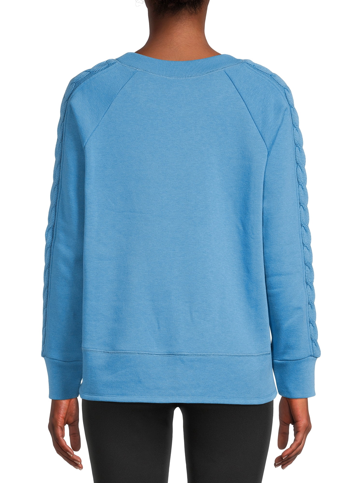 Time and Tru Women's Cable Sweatshirt