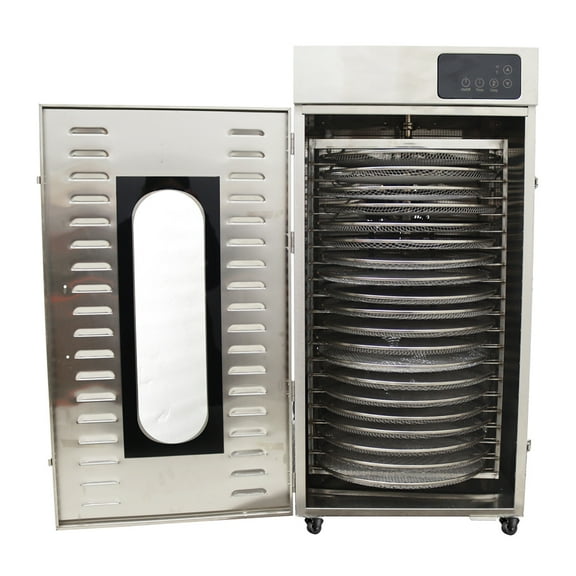20 Layer Rotary Fruit Vegetable Drying Machine Food Dehydrator Dryer Stainless Steel 30℃-90℃