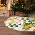 thumbnail image 5 of Sikiie Fruit Nativity Christmas Tree Skirt, Jesus Christian Winter Holiday Tree Mat Decoration(30-48IN)48", 5 of 6