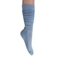 thumbnail image 3 of 3 Pairs Cotton Slouch Cotton Socks Extra Heavy and Extra Long Shoe Size 5-10 (Light Blue), 3 of 12