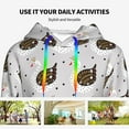 thumbnail image 4 of Lsque Cute Swan Pattern Casual Women's Hoodie,Hooded Sweatshirt with Kangaroo Pocket,Pullover Hoodie with Eye-catching Drawstrings-Small, 4 of 7