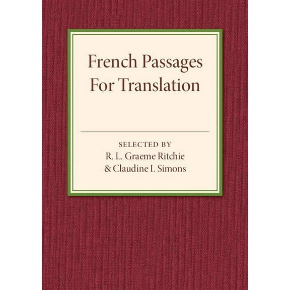 French Passages for Translation, (Paperback)