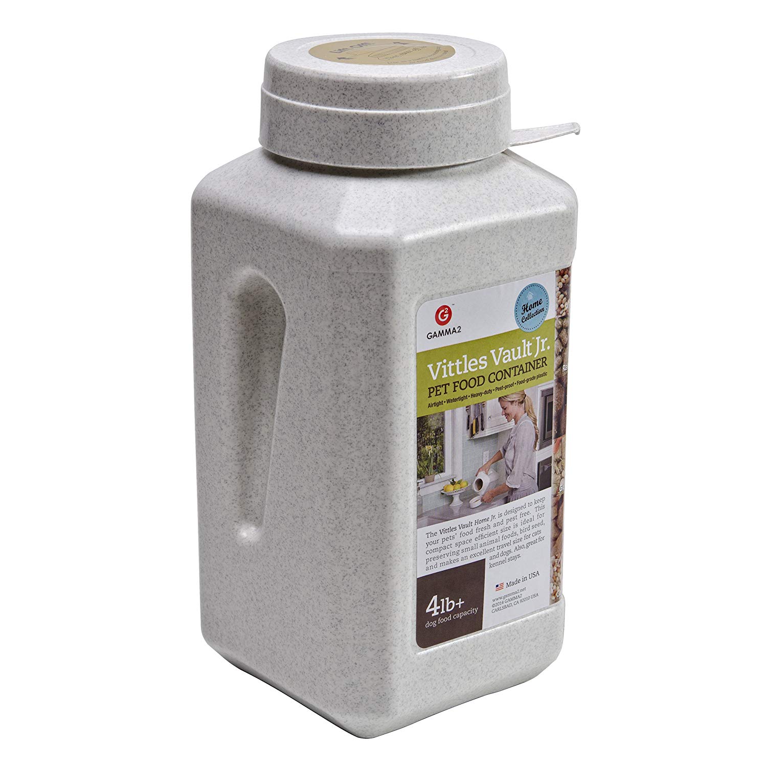 Vittles Vault Jr., Pet Food Goes Stale! Gamma2 Keeps Your Food Fresh