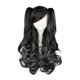 thumbnail image 1 of Humano Cabello Pelucas para Mujeres 28" Negro Blanco Rizado Peluca con Peluca Gorra Sintética Fibra, 1 of 6