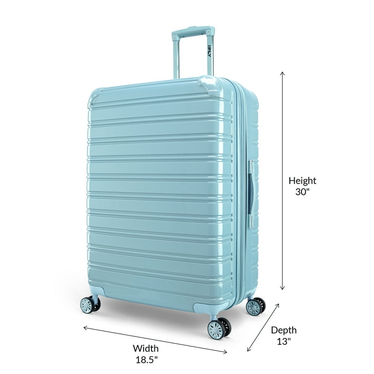 Sky store blue luggage