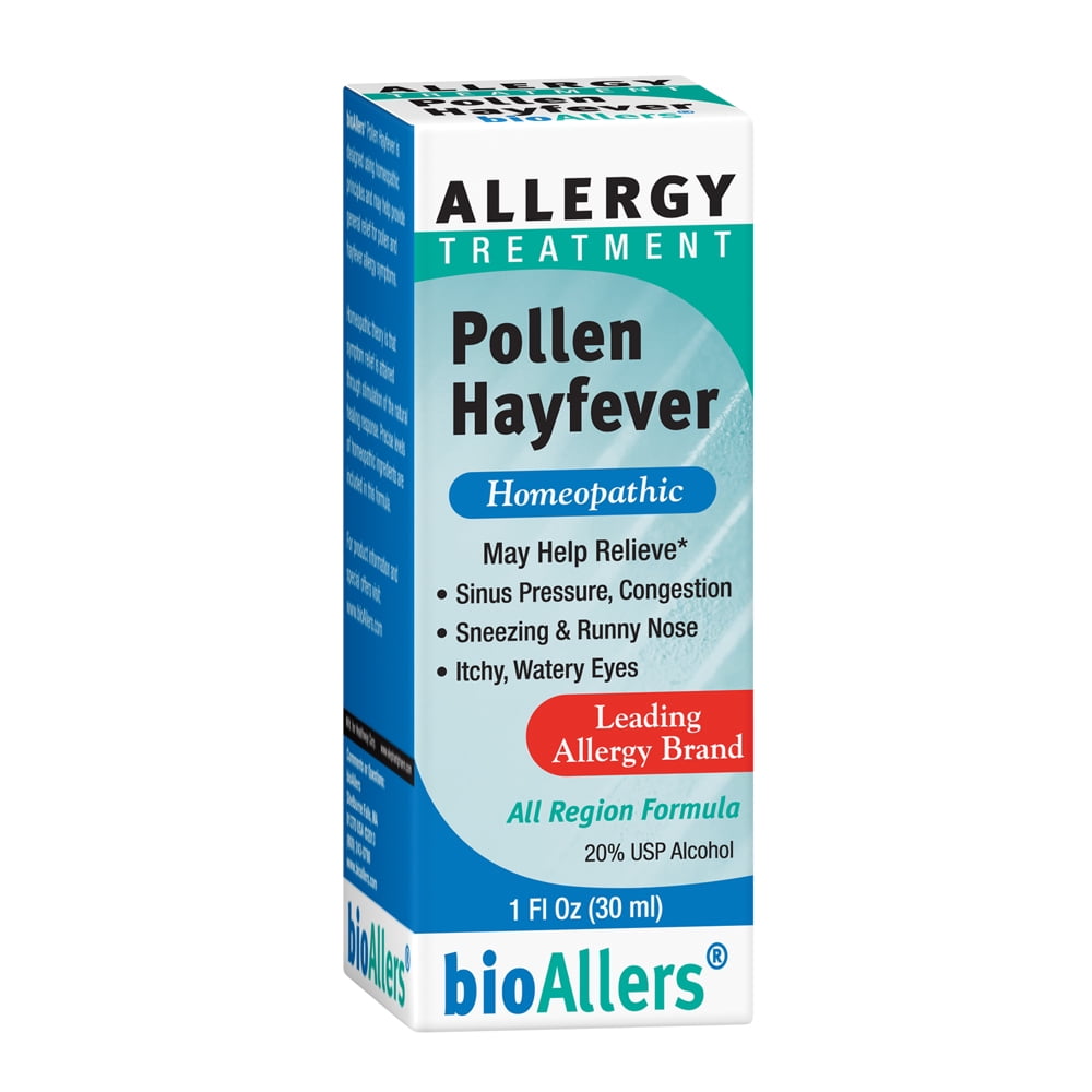 bioAllers Allergy Pollen Hayfever Treatment | Homeopathic Formula May Help Relieve Sneezing, Congestion, Itching, Rashes & Watery Eyes | 1 Fl Oz
