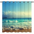 thumbnail image 1 of Marble Texture Valances Set for Kitchen, Blue White and Gold Abstract Marble Home Decor Rod Pocket Window Drapes for Kitchen Living Room Dining Room Office 52x18 Inch + 27x36 Inch X 2, 1 of 6