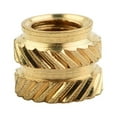 thumbnail image 4 of 100PCS Threaded Insert Self-clinching Nut Brass Internal Thread Knurled M3, 4 of 11