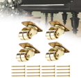 thumbnail image 6 of MERIGLARE 4x Upright Piano Metal Casters 360 Degree Rotation for Furniture Piano Sofas Gold, 6 of 8